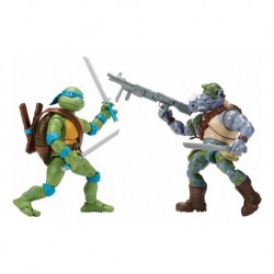 Playmates Toys Tmnt Tortugas Ninja Leonardo Vs Rocksteady
