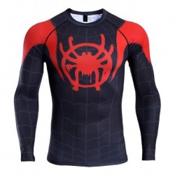 Camiseta Compresión Coolmax Superhero Spider-verse Hombre