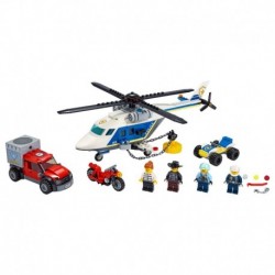 Juguete Policía Persecución Lego En Helicóptero 60243 Cantidad de piezas 212