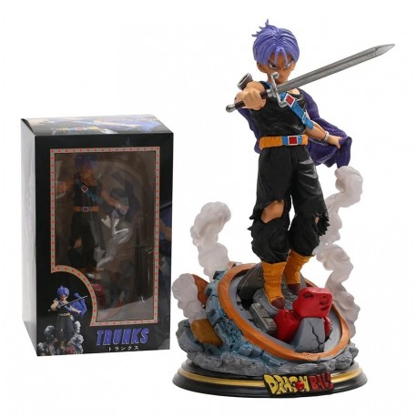 Figura Trunks En Batalla Dragon Ball Z