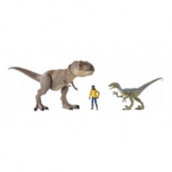 Jurassic World Set X3 Tiranosaurio Rex- Darius- Velociraptor
