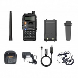 Walkie-talkie Baofeng Antenna UV-S9 Plus y frecuencia VHF/UHF - negro 100V/240V