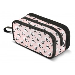 Boenle Estuche Para Lápices Rosa Con Diseño De Panda Lindo P