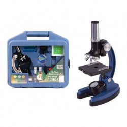 Kit Microscopio Cientifico Laboratorio Escolar 1200x 28pzas
