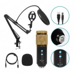 Microfono Profesional Condensador Streaming Karaoke Usb