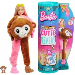 Muñeca Con Disfraz Serie Jungla Barbie Cutie Reveal Mico