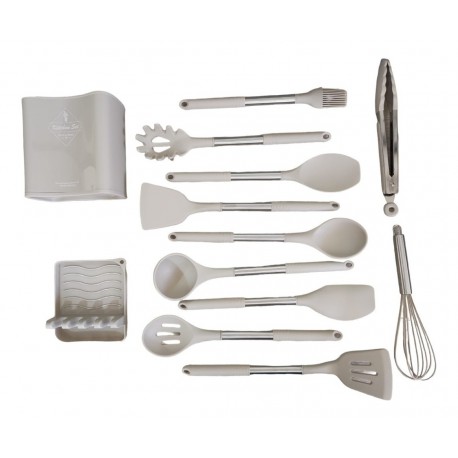 Juego X13 Cucharones Utensilios Cocina Antiadherente 230°