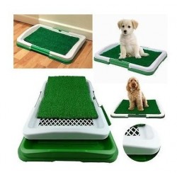 Tapete Pasto Entrenamiento Mascotas Baño Lavable Potty Patch