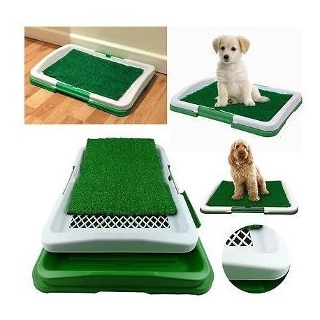 Tapete Pasto Entrenamiento Mascotas Baño Lavable Potty Patch