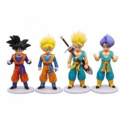 Dragon Ball Z Goten Trunks Super Saiyan 4 Figuras En Bolsa
