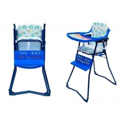 Silla Comedor Bebe Niño Niña Nueva Plegable Azul 3 Colores