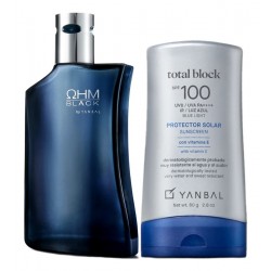 Perfume Ohm Black + Bloqueador Total Bl