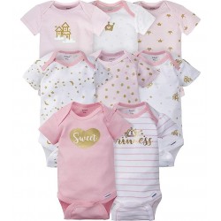 Set Bodys Para Bebe Gerber X8 Unidades Niñas