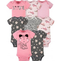 Set Bodys Para Bebe Gerber X8 Unidades Niñas Niños