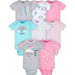 Set Bodys Para Niña Bebe Gerber X8 Unidades