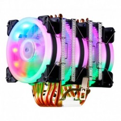 Fan Cooler Triple Disipador Rgb Intel Amd 6tubos Ventilador