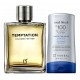 Perfume Temptation Hombre + Total Block