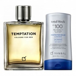 Perfume Temptation Hombre + Total Block