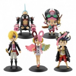 Figuras Tipo Q Posket One Piece Film Red Colección X5 Luffy