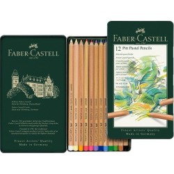Lapices Faber Castell Pasteles Pitt X 12 Lata