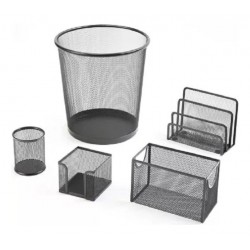 Set De Oficina 5 Piezas Negro