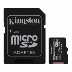 Tarjeta Memoria Micro Sd Xc Kingston Canvas 128gb Adaptador