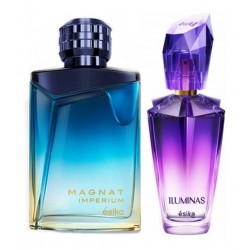 Set Perfumes Magnat Imperium Men + Iluminas Dama Esika