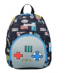 Morral Escolar Power Joystick Azul