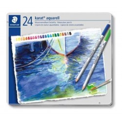 Colores Staedtler Aquarell Metal Box Karat X 24 Unidades
