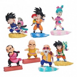 Dragon Ball Goku Bulma Roshi Colección 7 Figuras En Bolsa
