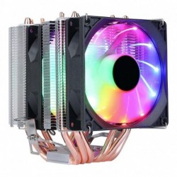Fan Cooler Disipador Rgb Intel Y Amd 6 Tubos Ventilador Pc