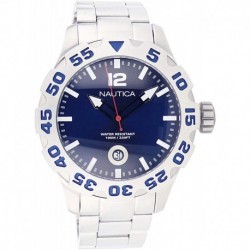 Reloj Nautica N17569G Steel Bracelet Marine Blue Dial Hombre (Importación USA)