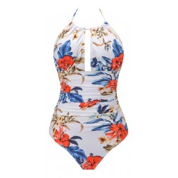 Traje De Baño De Una Pieza Para Mujer Retro Control Barriga