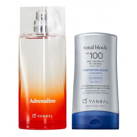 Perfume Adrenaline + Bloqueador Total B