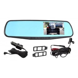 Cámara Dvr Para Retrovisor Espejo Carro Full Hd Doble Canal