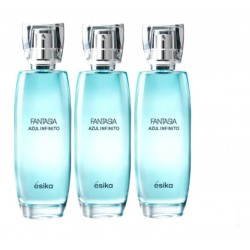 3 Perfumes Fantasia Azul Infinito Esika