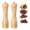 Set X2 Molino D Sal Y Pimienta Madera 22cm Pimentero