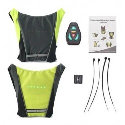 Chaleco Cicla Luces Led Cómodo Portátil