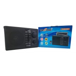 Radio Bluetooth Panel Solar Recargable Fm Am Sw Entrada Usb