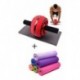 Tapete Yoga Mat + Rueda Abdominal Gym Tonifica