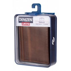 Cartera Tarjera Con Bolsillo Frontal Marrón Denizen De Levis