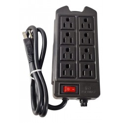 Multitoma Supresor Picos 8 Tomas Salidas 120v-15a 1800w 90cm