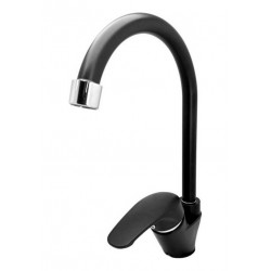 Llave Griferia Lavaplatos Alta Mezclador Cuello De Cisne Abs