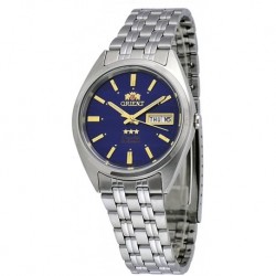 Reloj Orient FAB0000DD Hombre 3 Star Stainless Steel Navy Bl (Importación USA)