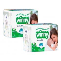 Pañales Winny Etapa 1 X 100 + 40 Toallitas Humedas