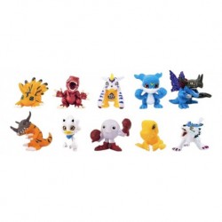 Digimon Agumon Gabumon Colección 10 Figuras En Bolsa