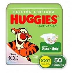 Pañales Huggies Activ Sec 5 50u - Unidad Género Sin género Tamaño Extra extra grande (XXG)