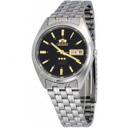 Reloj Orient FAB0000DB Hombre 3 Star Stainless Steel Black D (Importación USA)