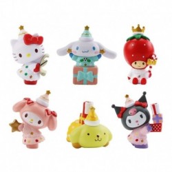Hello Kitty Navidad Melody Kuromi Colección 6 Figuras Bolsa