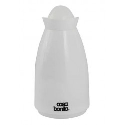 Termo Plástico Tipo Jarra 1.0 Litros Blanco
